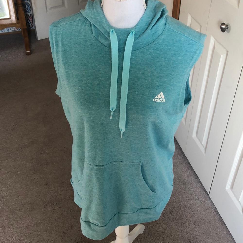 Adidas lightweight sleeveless hoodie